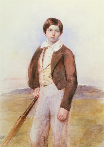 The Young Cricketer by English School